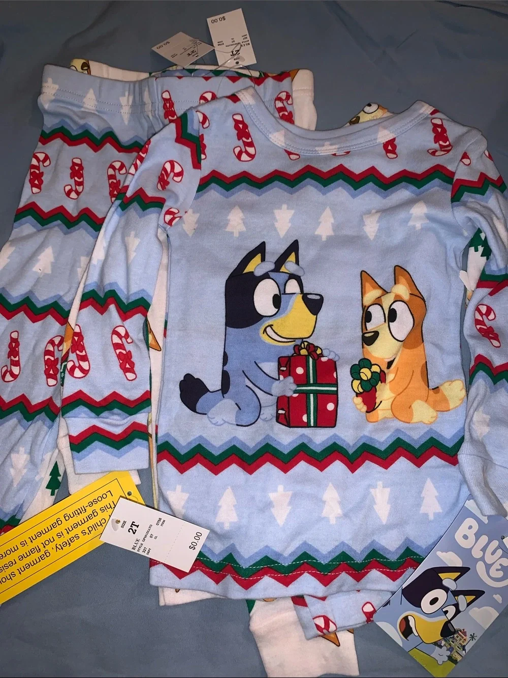 Bluey 4pc Kids Christmas Pajama Set